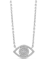 SALLY SKOUFIS - Protection Necklace With Made Cz Diamond Stimulant - Lyst