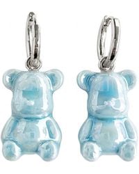 POPORCELAIN - Baby Porcelain Teddy Bear Earrings, Tone - Lyst