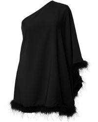 The Gt Atelier - Fur-Trim One-Shoulder Dress - Lyst