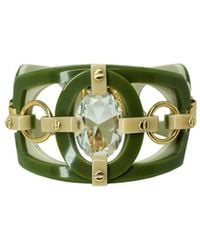 Gissa Bicalho - Handmade Acrylic Bracelet Cutted Stone Oval Clay - Lyst