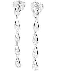 Lucy Quartermaine - Solid Sterling Tear Drop Earrings - Lyst
