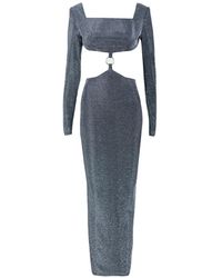 Vestiaire d'un Oiseau Libre - Cut-Out Lurex Dress - Lyst