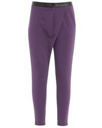 Conquista - Crossover Pants Aubergine - Lyst