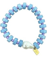 Christina Greene - Open Sky Baroque Pearl Beaded Bracelet - Lyst