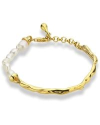 LINYA JEWELLERY - Yira Pearl Cuff Bracelet - Lyst