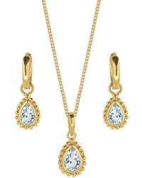 Charlotte's Web Jewellery - March Birthstone Necklace And Earring Set - Lyst