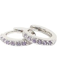 Harfi - Alexandrite June Birthstone Small Huggie Hoops - Lyst