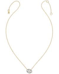 Heather Hawkins Jewelry - Horoscope Zodiac Cancer Crab Claws Symbol Fine Diamond Fourteen Karat Necklace - Lyst