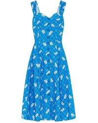 Emily and Fin - Jenny Blue Kitchen Floral Dress - Lyst