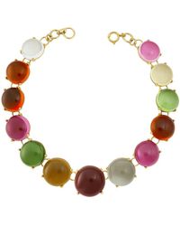 Michael Nash Jewelry - Penny Round Cabachon Multi Color Necklace - Lyst