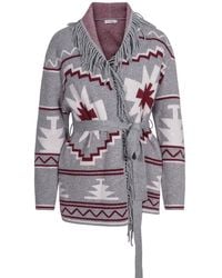 tirillm - Maggie Pattern Knitted Cashmere Cardigan, Melange - Lyst