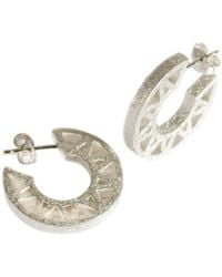 Claire Hill Designs - Geometric Hoop Earrings - Lyst