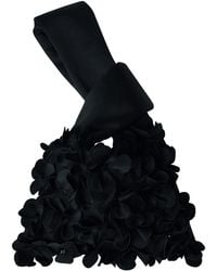 2KStyle - Swan Three-Dimensional Florals Hand-Embellished Satin Mini Wristlet Pouch - Lyst