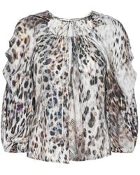 LAHIVE - Cheetah Romance Reversible Top - Lyst