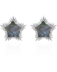 Luna Charles - Felicity Labradorite Spiky Star Stud Earrings - Lyst