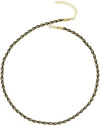 Spero London - Handmade Rope Braided Sterling Beaded Chain Necklace - Lyst