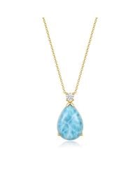 Ormiro - Mermaid's Tear Larimar Necklace - Lyst