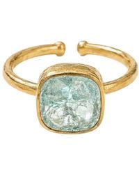 La Pluie Jewellery - Nyx Ring Aqua - Lyst