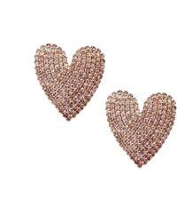 Maison De Gala - Love Crystal Heart Earring - Lyst
