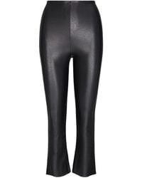 Commando - Faux Leather Control Smoothing Crop Flare, Slg33 - Lyst