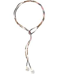 The Link Between - Baroque Drop Multi Tourmaline Open Ended Necklace - Lyst