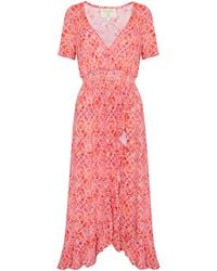 Sophia Alexia - Marble Mosaic Croatia Crinkle Midi Dress - Lyst