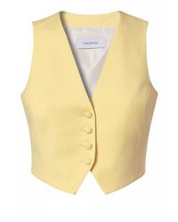 AGGI by HALEWSKI - Sylvia Butter Suit Vest - Lyst