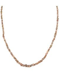 Rahul's Jewels - 16"-18" Adjustable Length Genuine Diamond Rough Strand Necklace - Lyst