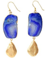 YAA YAA LONDON - Hold The Baby Agate Statement Earrings - Lyst
