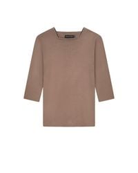 Rave on Trend - Square Neck Ribbed Tee - Lyst
