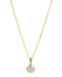 Charlotte's Web Jewellery - November Birthstone Charm Vermeil Necklace - Lyst