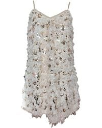 Any Old Iron - Feather And Sequin Short Dress - Lyst