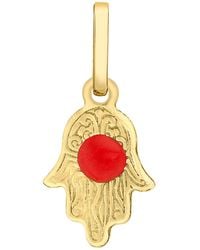 Posh Totty Designs - Gold Mini Hamsa Hand Necklace - Lyst
