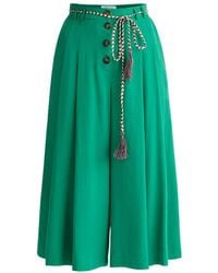 Paisie - Pleated Lyocell Culottes - Lyst