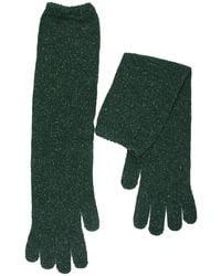 Maison Bogomil - Melange Knit Long Gloves - Lyst