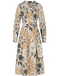 Marianna Déri - Autumn Garden Wrap Dress - Lyst