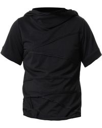 Metamorph - Short Sleeve Hooded Top - Lyst
