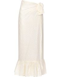 SUNSHINE TIENDA - Ivory Eyelet Vienna Sarong - Lyst