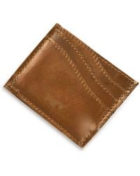 VIDA VIDA - Tan Leather Wave Card Holder - Lyst