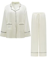 NOT JUST PAJAMA - Timeless Collection Silk Long Pajama Set - Lyst