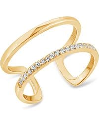 SALLY SKOUFIS - Rythm Ring With Made Cz Diamond Stimulant - Lyst