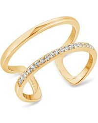 SALLY SKOUFIS - Rythm Ring With Made Cz Diamond Stimulant - Lyst