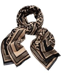 Saachi - Reversible Leopard Pattern Wheat Scarf - Lyst