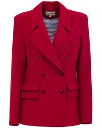 Julia Allert - Classic Tailored Double-Breasted Blazer - Lyst