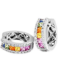 Cervin Blanc - Sapphire Diamond Earrings - Lyst