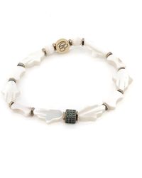 Ebru Jewelry - Pearl Hamsa Hand Bracelet - Lyst
