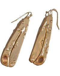 Rare Matters Jewelry - Neutrals Organic Gemstone Petal Earrings Peach - Lyst