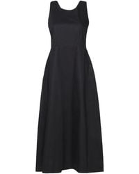 REISTOR - Cross-Back Midi Cotton Dress - Lyst