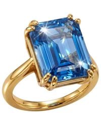 Dainty London - Solid Ocean Topaz Ring - Lyst