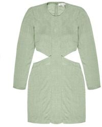 Mimhi Maison - Cut-Out Mini Dress With Open Back – Sage - Lyst